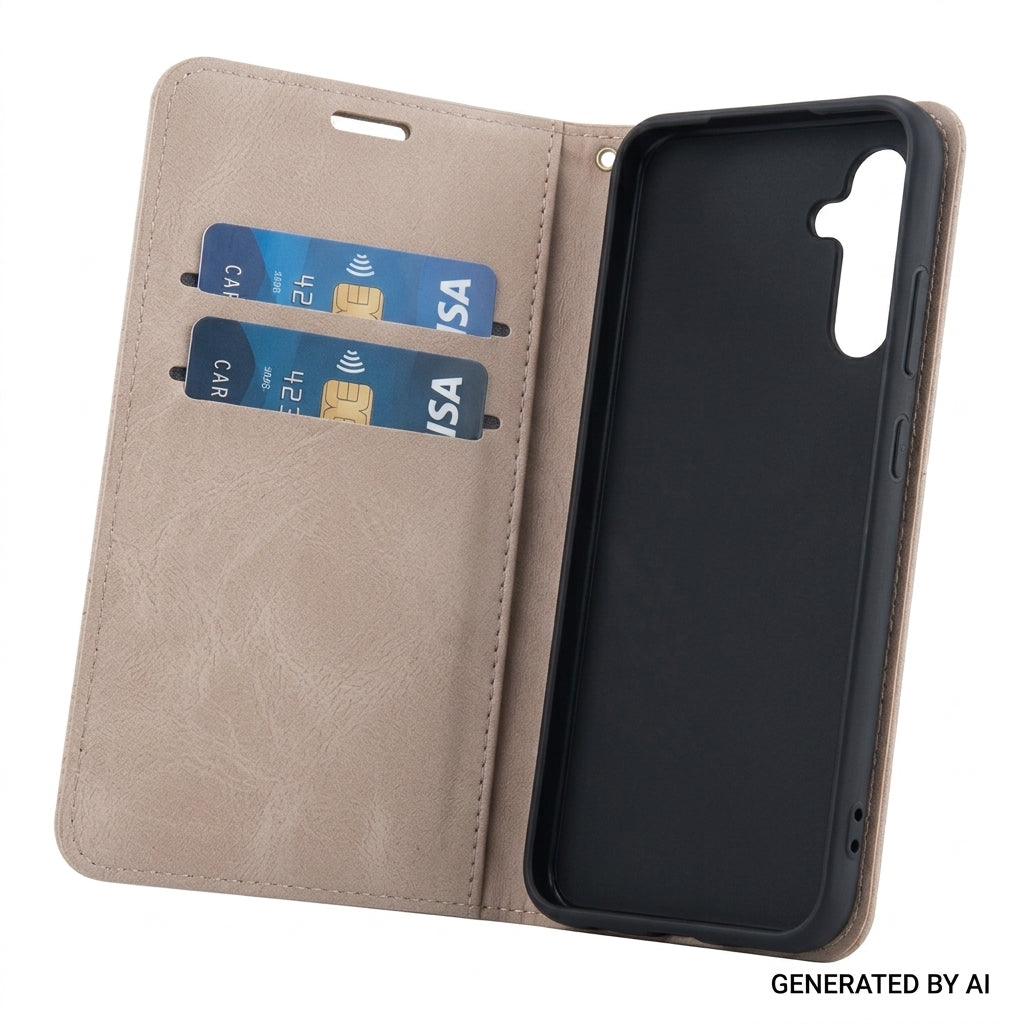 anco Bookcase Style Magnetic – Galaxy A27 5G | Kartenfach & Karo