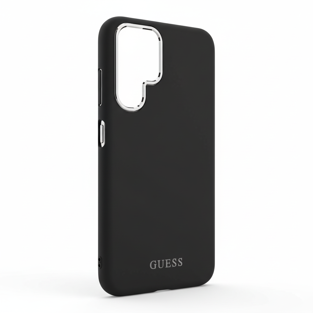 Guess 4G Perforated PU Leather Case für Samsung Galaxy S26 Ultra in Schwarz