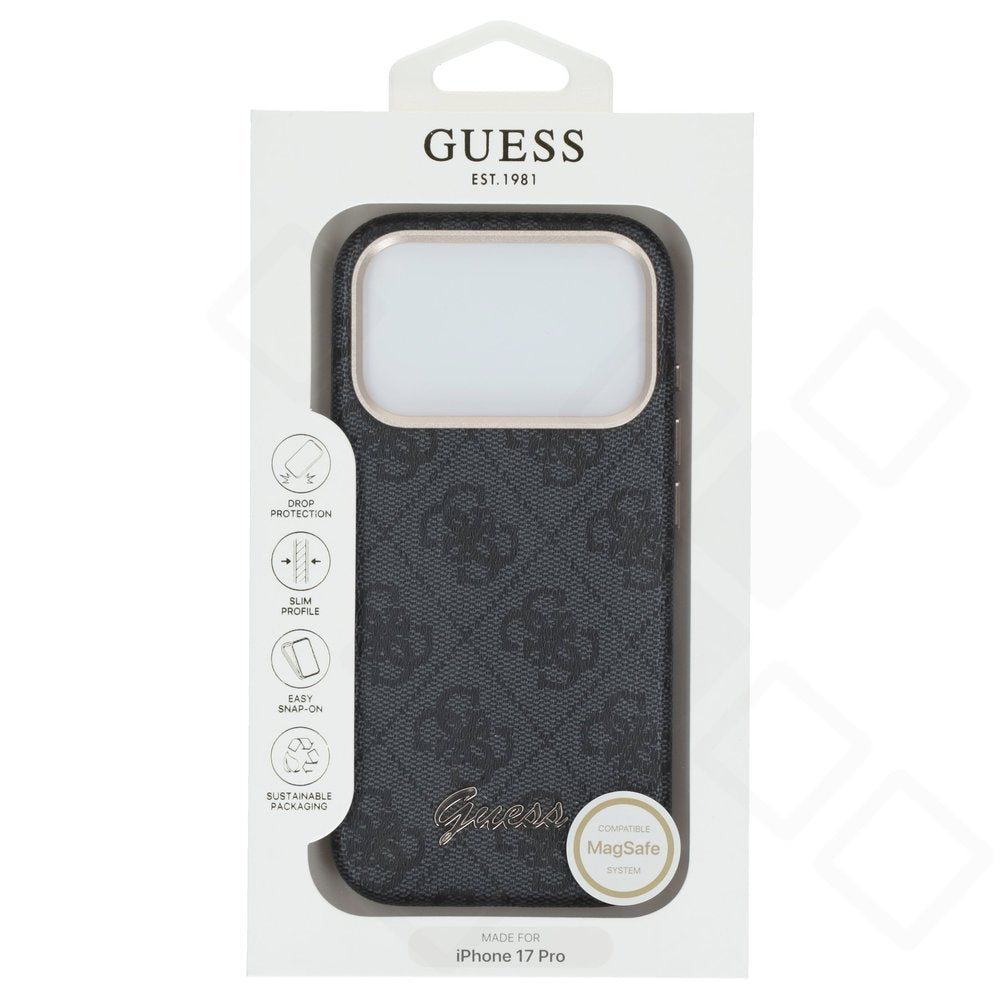 Guess 4G Script MagSafe Case für Apple iPhone 17 Pro - black