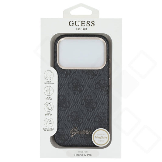 Guess 4G Script MagSafe Case für Apple iPhone 17 Pro - black