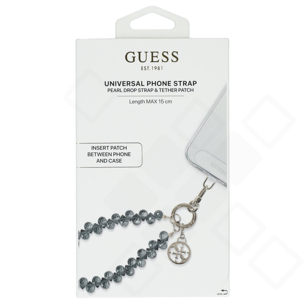 Guess Crystals with Charm Universal Hand Strap - black