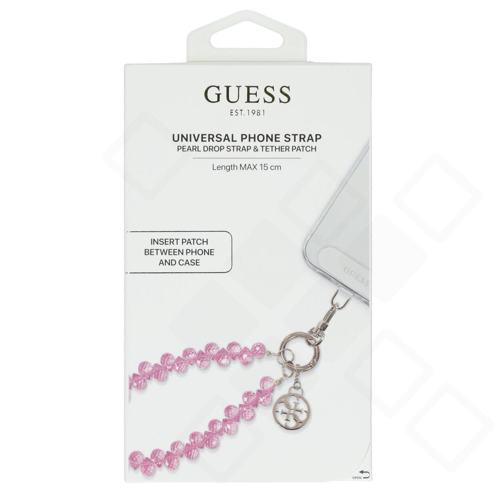 Guess Crystals with Charm Universal Hand Strap - pink
