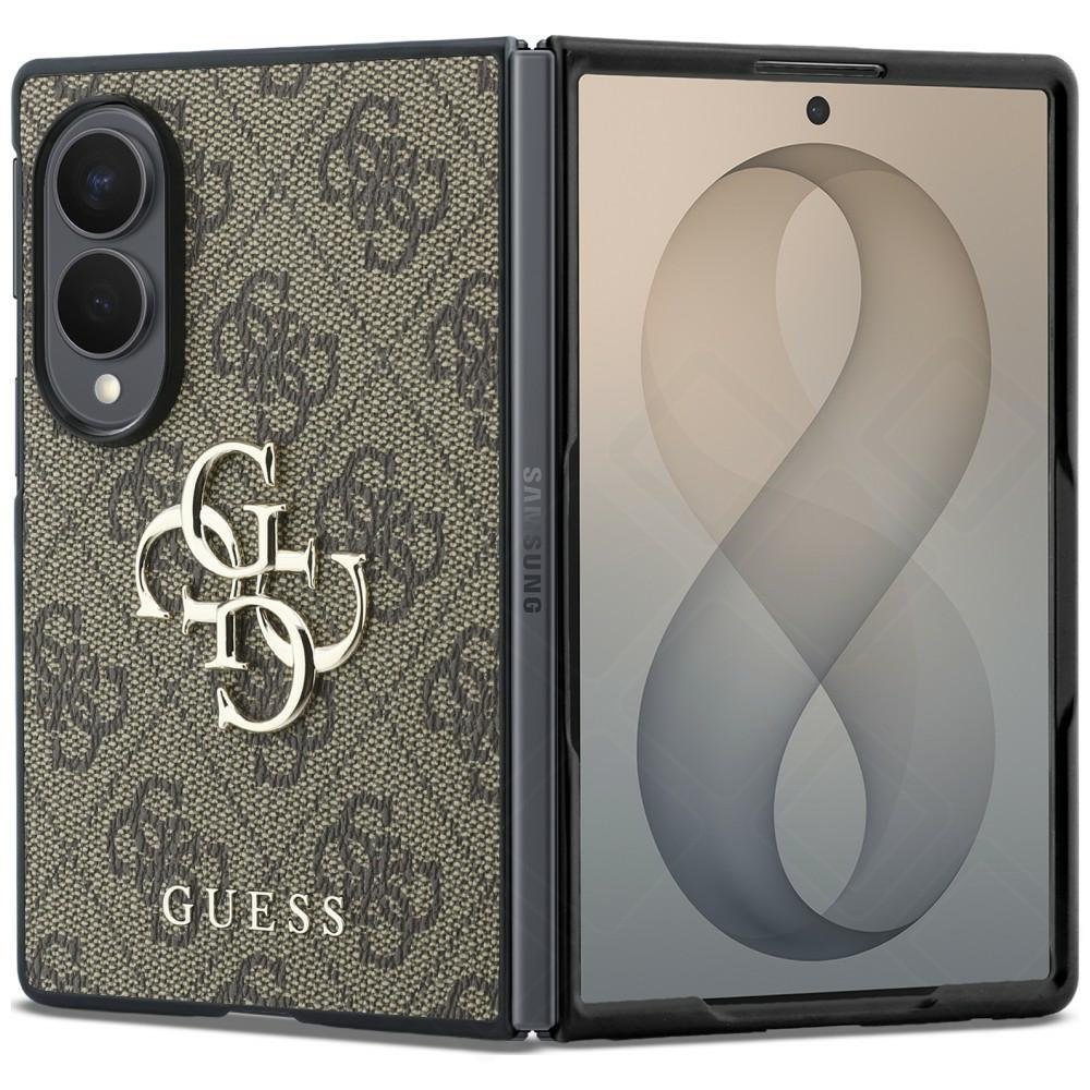 Guess PU 4G Metal Logo Case für F971B Samsung Galaxy Z Fold8 - brown