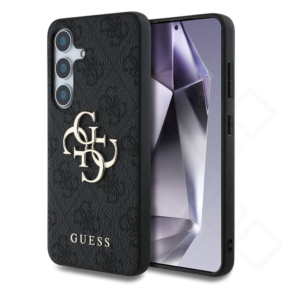 Guess PU 4G Metal Logo Case für S936B Samsung Galaxy S25+ - black