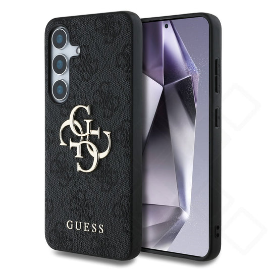 Guess PU 4G Metal Logo Case für S936B Samsung Galaxy S25+ - black