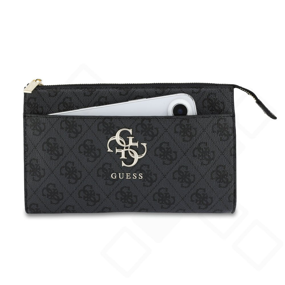 Guess PU 4G Metal Logo Phone Bag - black