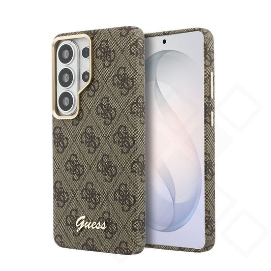 Guess PU 4G Script Metal Logo Magnetic Case für Samsung Galaxy S26 Ultra