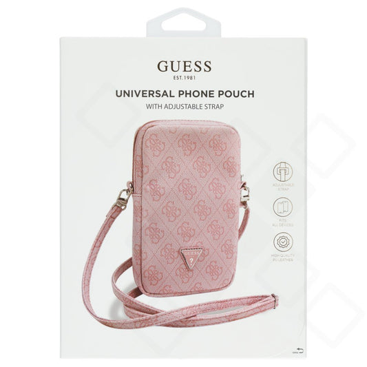 Guess PU 4G Triangle Logo Wallet - pink