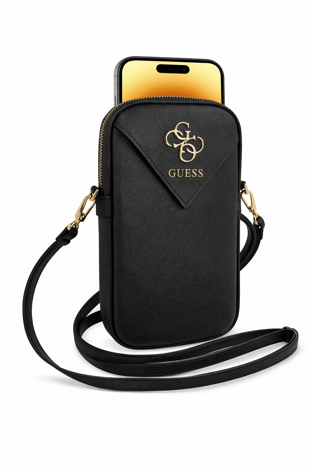 Guess PU Grained 4G Metal Logo Wallet - black