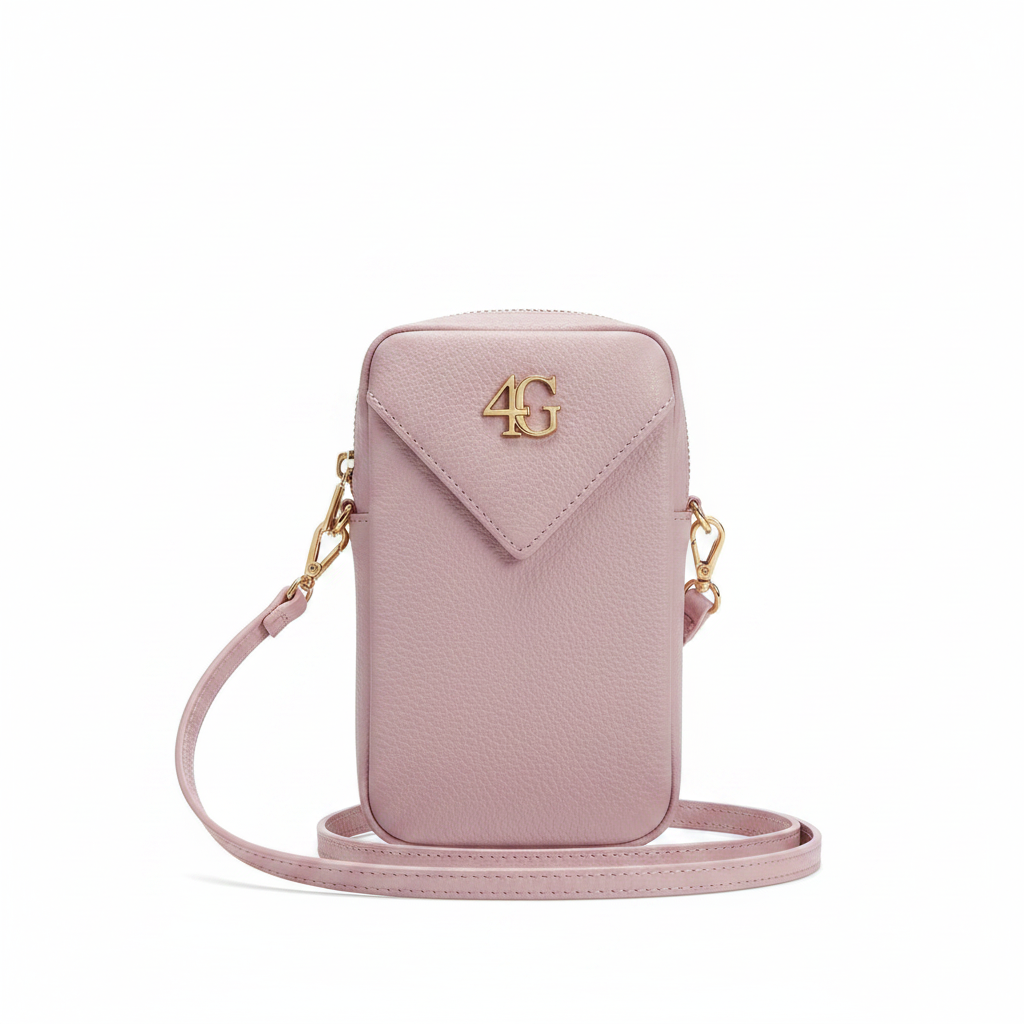 Guess 4G Metal Logo Wallet Handy Umhängetasche aus strukturiertem PU-Leder mit Metalllogo