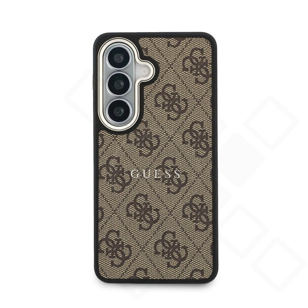 Guess PU Leather 4G Gold Frame Magnetic Case für S942B Samsung Galaxy S26 - brown