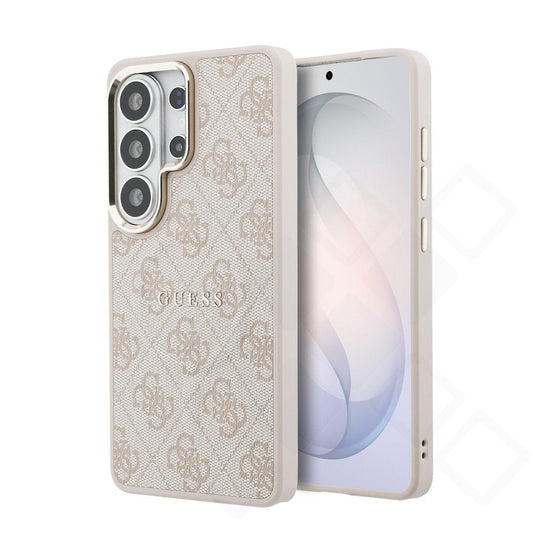 Guess PU Leather 4G Gold Frame Magnetic Case für Samsung Galaxy S26 Ultra