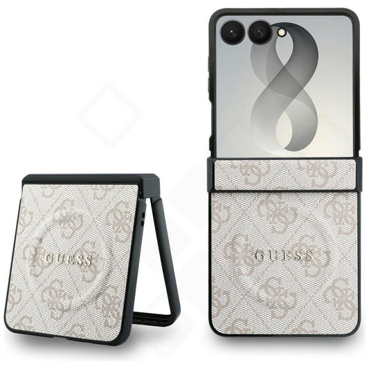 Guess PU Leather 4G Magnetic Case für F776B Samsung Galaxy Z Flip8 - pink