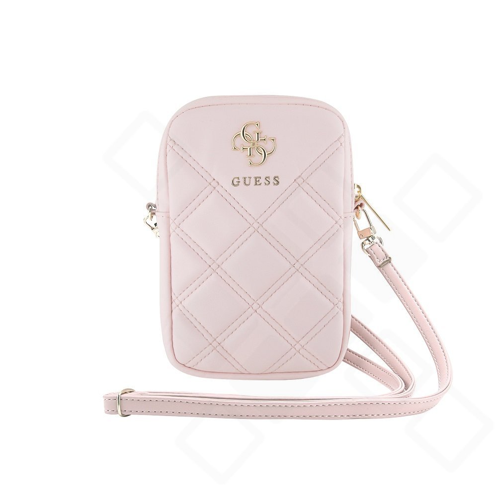 Guess PU Quilted 4G Metal Logo Wallet - pink