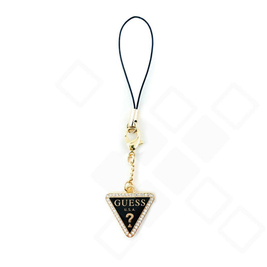 Guess Triangle Diamond Metal Charm with Rhinestones