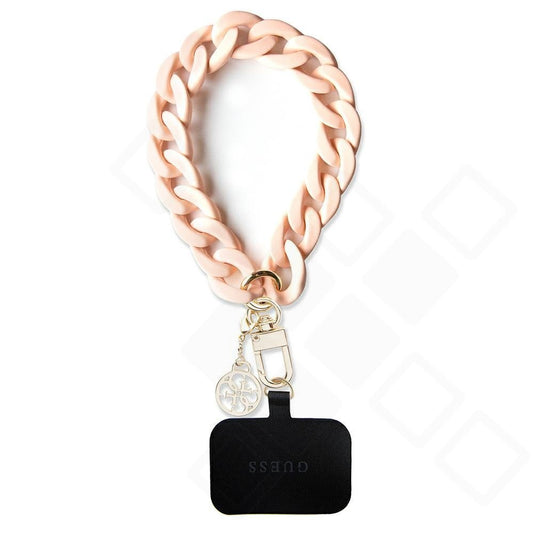 Guess Universal Big Hand Strap Acrylic 4G Charm - pink
