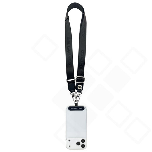 Karl Lagerfeld Crossbody Strap Nylon Karl Patch - black