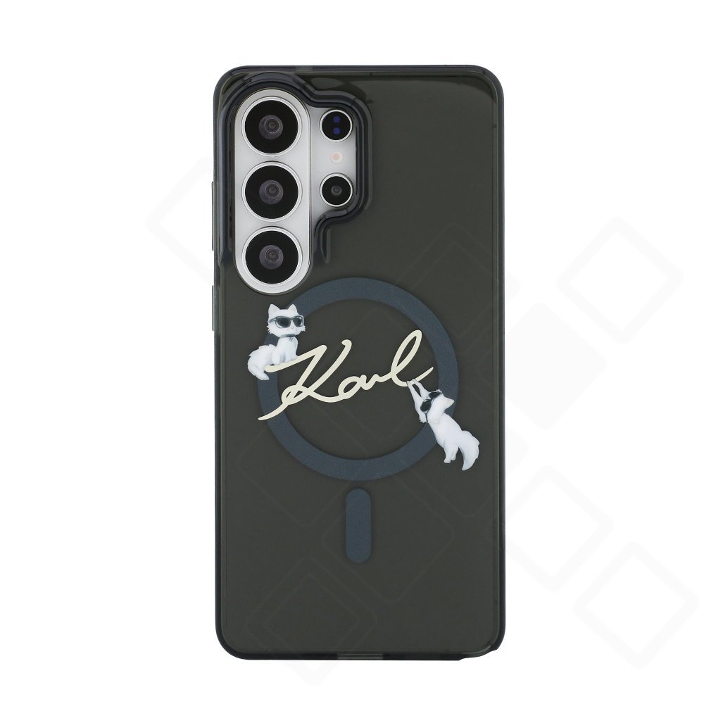 Karl Lagerfeld IML Choupette Karl Skript Logo Case für S948B Samsung Galaxy S26 Ultra - black