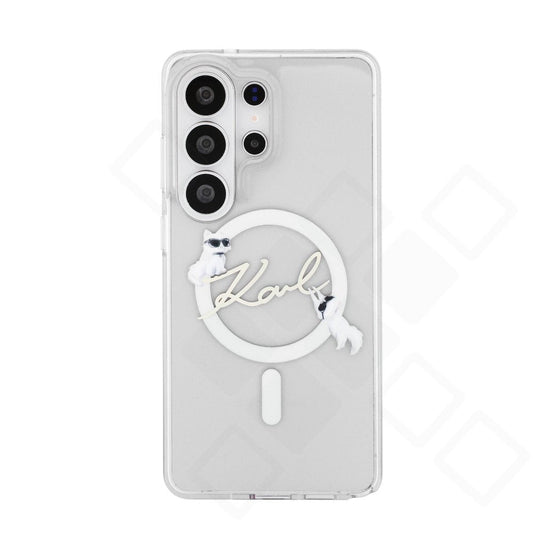 Karl Lagerfeld IML Choupette Karl Script Logo Case für Samsung Galaxy S26 Ultra