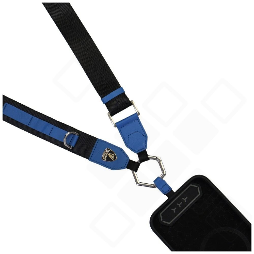 Lamborghini Crossbody Lanyard - blue