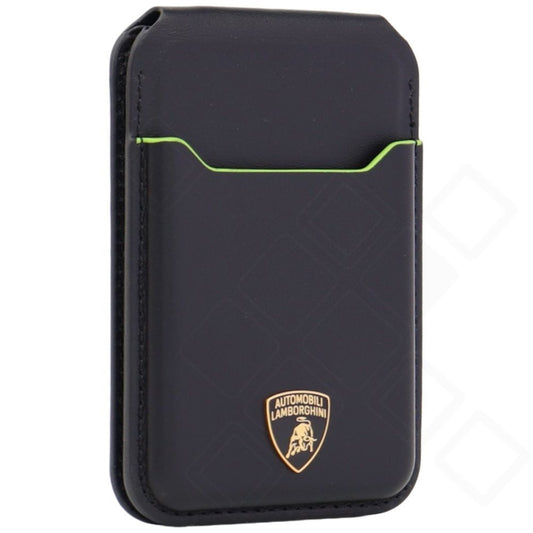 Lamborghini Leather MagSafe Cardslot Stand - green