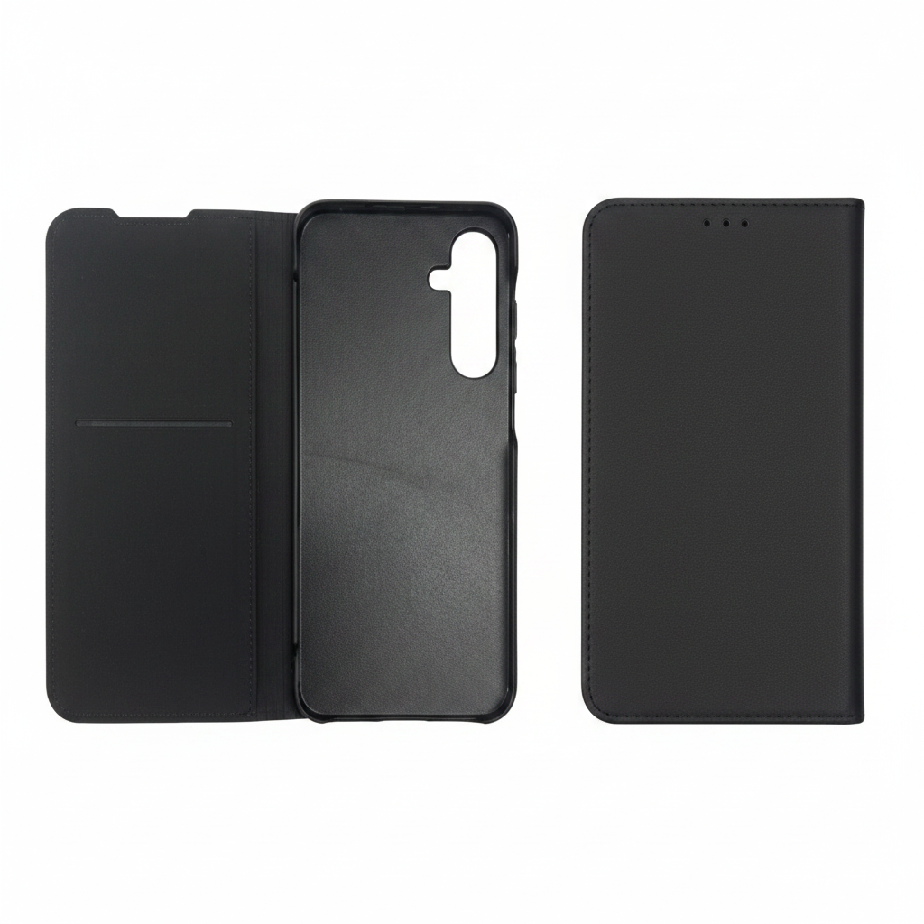 Mobeen Flip Cover für Samsung Galaxy A36 5G mit integriertem Kartenfach in Schwarz