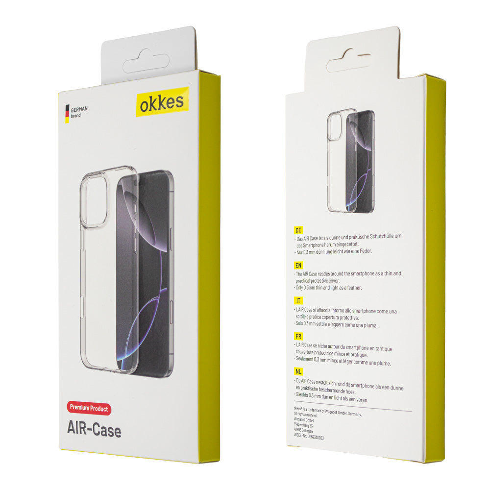 okkes AIR TPU Case für Galaxy A15 4G & 5G – Transparent