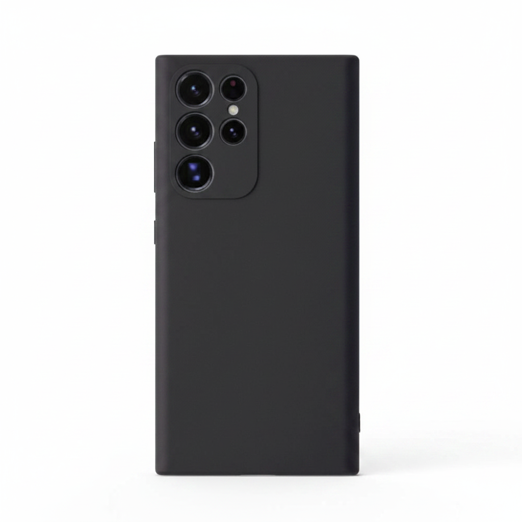OKKES Basic TPU Case für Samsung Galaxy S25 Ultra in Schwarz