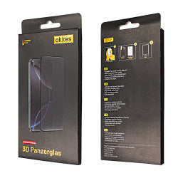 OKKES Privacy Panzerglas 3D für Apple iPhone 17 Pro Max – 9H Displayschutz