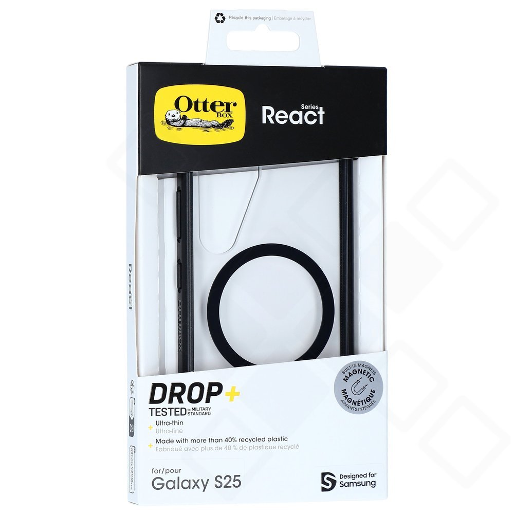 Otterbox React Magnet Qi2 Case für S931B Samsung Galaxy S25 - black crystal
