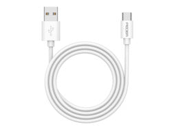 PEDEA USB-A auf USB-C Schnelllade- und Datenkabel 1 m in Weiß