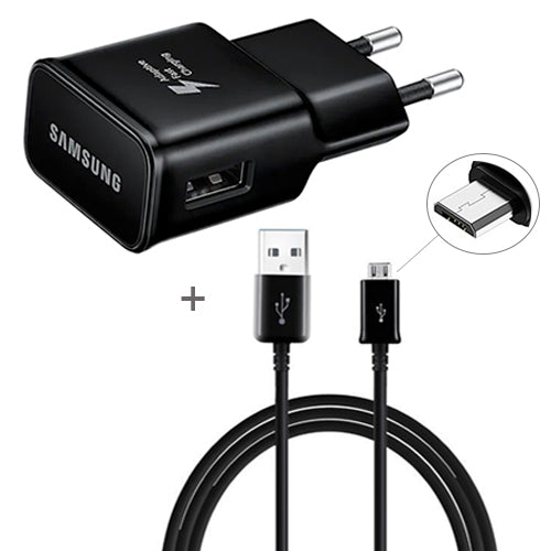 Samsung EP-TA200 15W Ladegerät mit schwarzem Micro-USB-Kabel