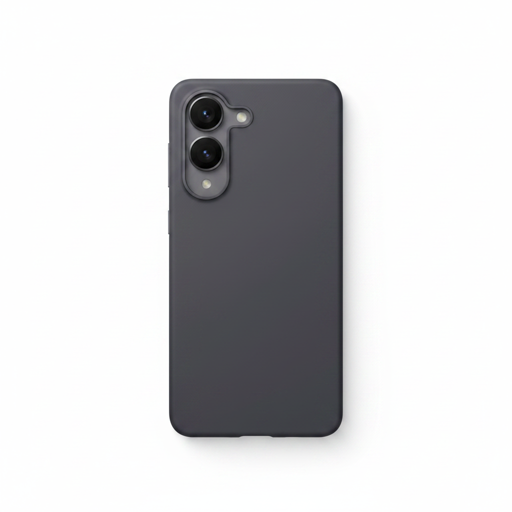 Original Samsung Silicone Cover für Samsung Galaxy S25 Edge in Schwarz