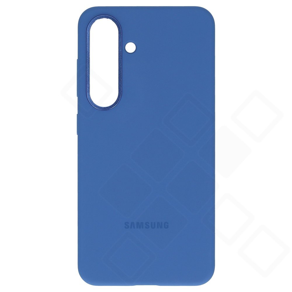 Original Samsung Silicone Cover mit weicher Oberfläche für das Samsung Galaxy S25 Blau