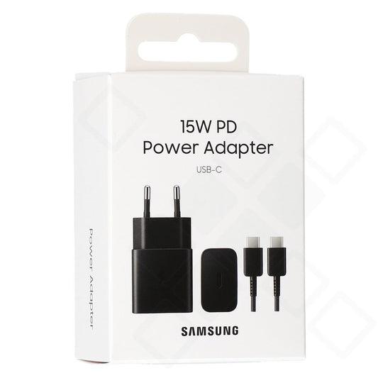 Samsung Wall Charger EP-T1510XBEGEU 15W + USB-C Datenkabel 15W - black