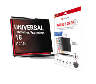 DISPLEX Privacy Safe Blickschutzfolie 16" (16:10) – 2-Wege Filter