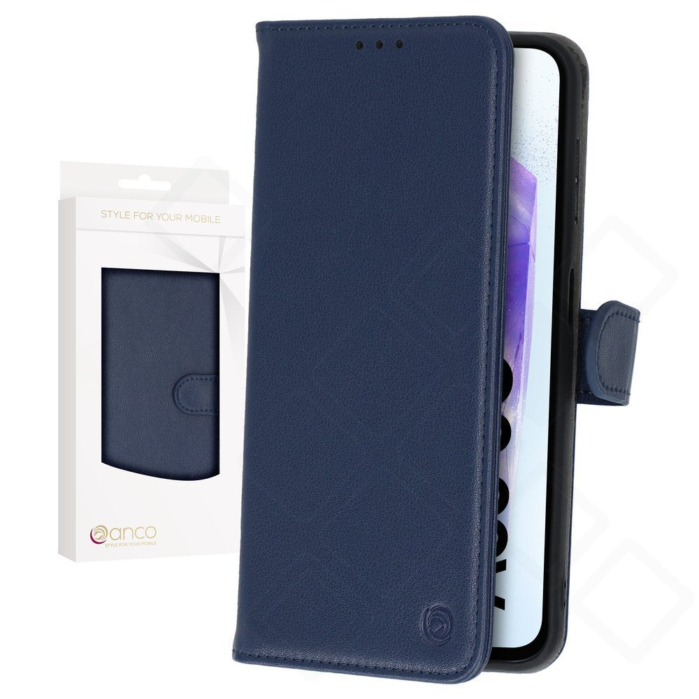 anco Basic Bookcase für A556B Samsung Galaxy A55 5G - blue