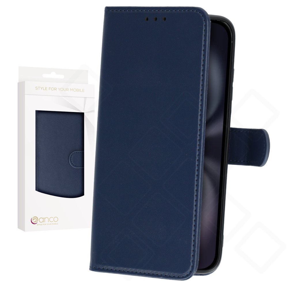 anco Basic Bookcase für Apple iPhone 16 Plus - blue