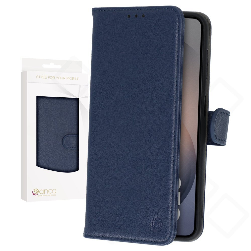 anco Basic Bookcase für Samsung Galaxy S26 – Blau