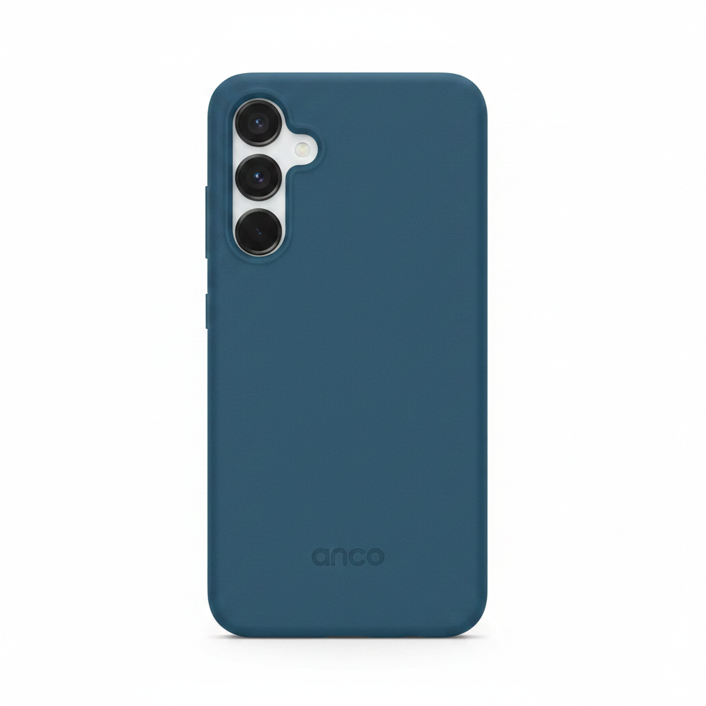 anco Bioly Case für Samsung Galaxy A55 5G in Blau aus biologisch abbaubarem Material