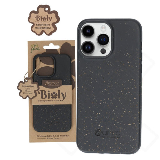 anco Bioly Case für Apple iPhone 15 Pro Max - black