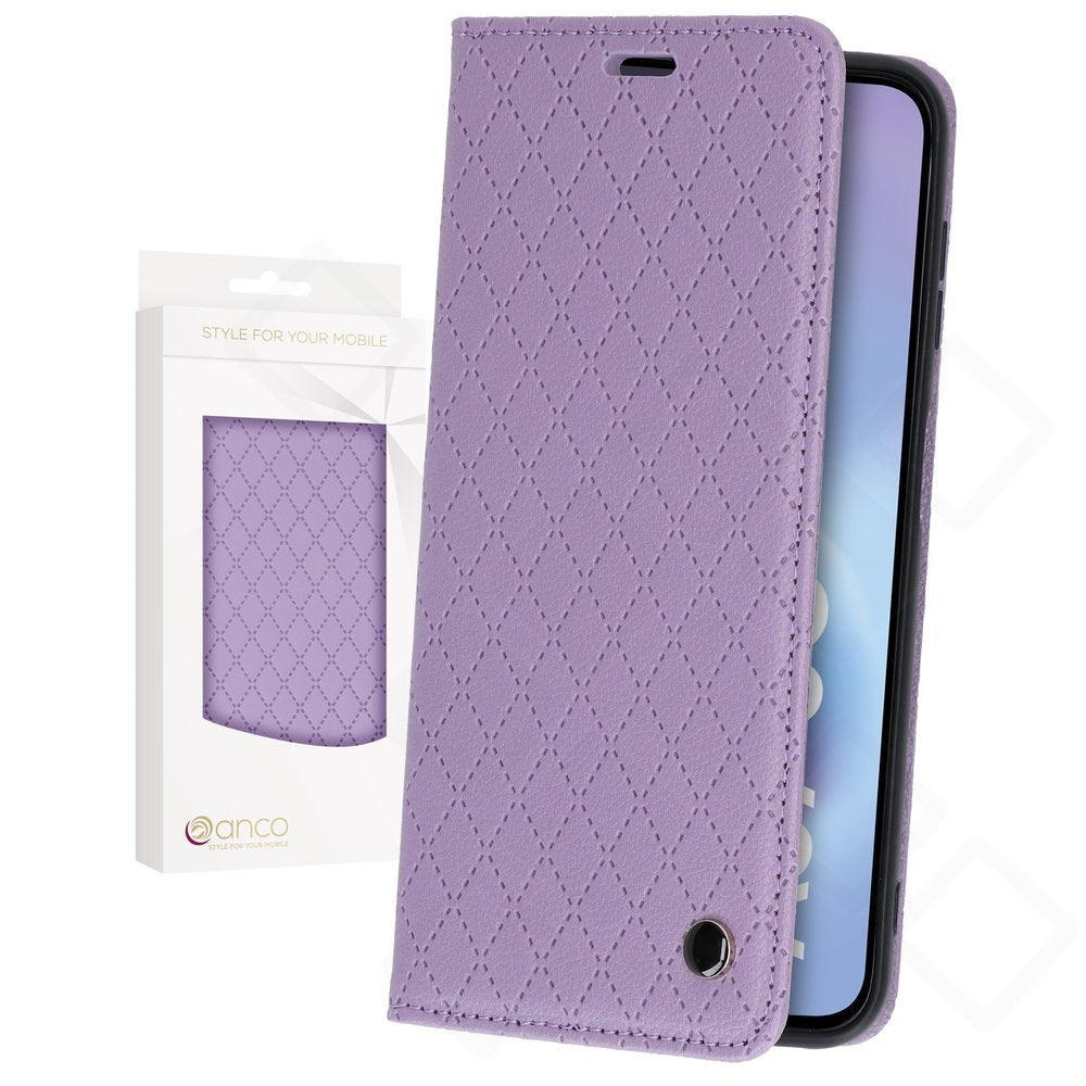 anco Bookcase Style magnetic für A376B Samsung Galaxy A37 5G - purple