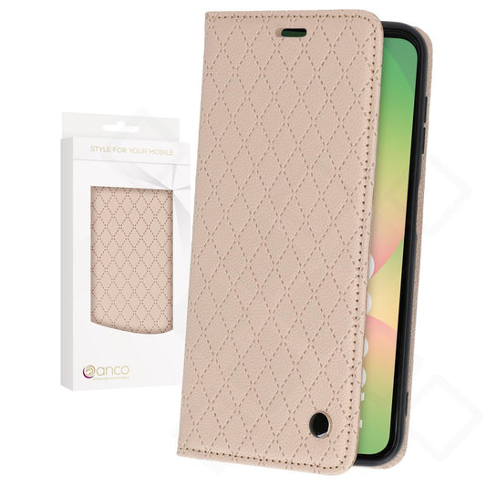 anco Bookcase Style Magnetic für Galaxy A56 5G in Beige