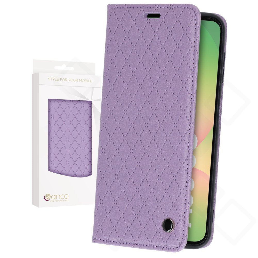 anco Bookcase Style magnetic für A566B Samsung Galaxy A56 5G - purple