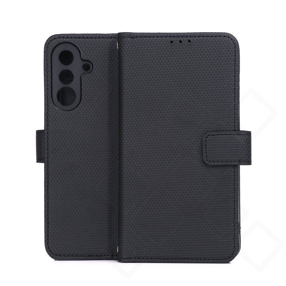 anco Bookcase Triangle mit drei Kartenfächern und Sichtfenster für Samsung Galaxy A36 5G und A56 5G Schwarz