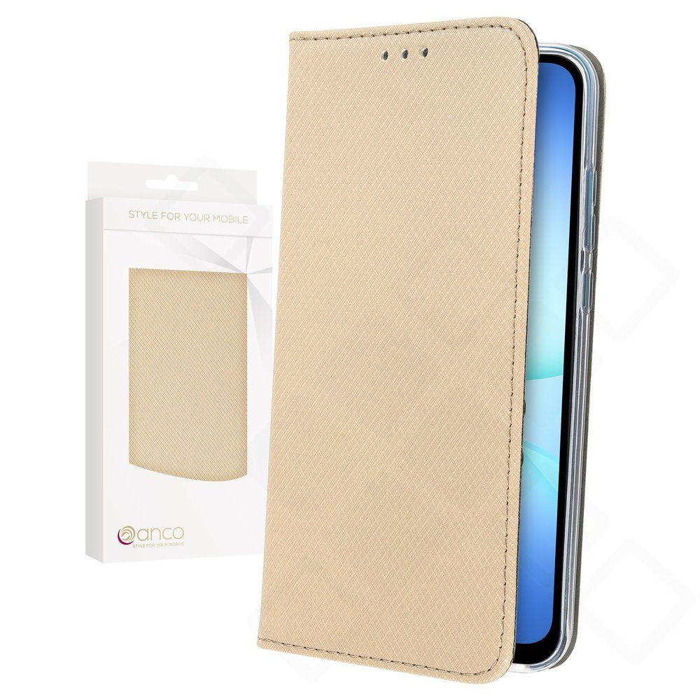 anco Bookcase basic magnetic für A175B, A176B Samsung Galaxy A17 4G, A17 5G - gold