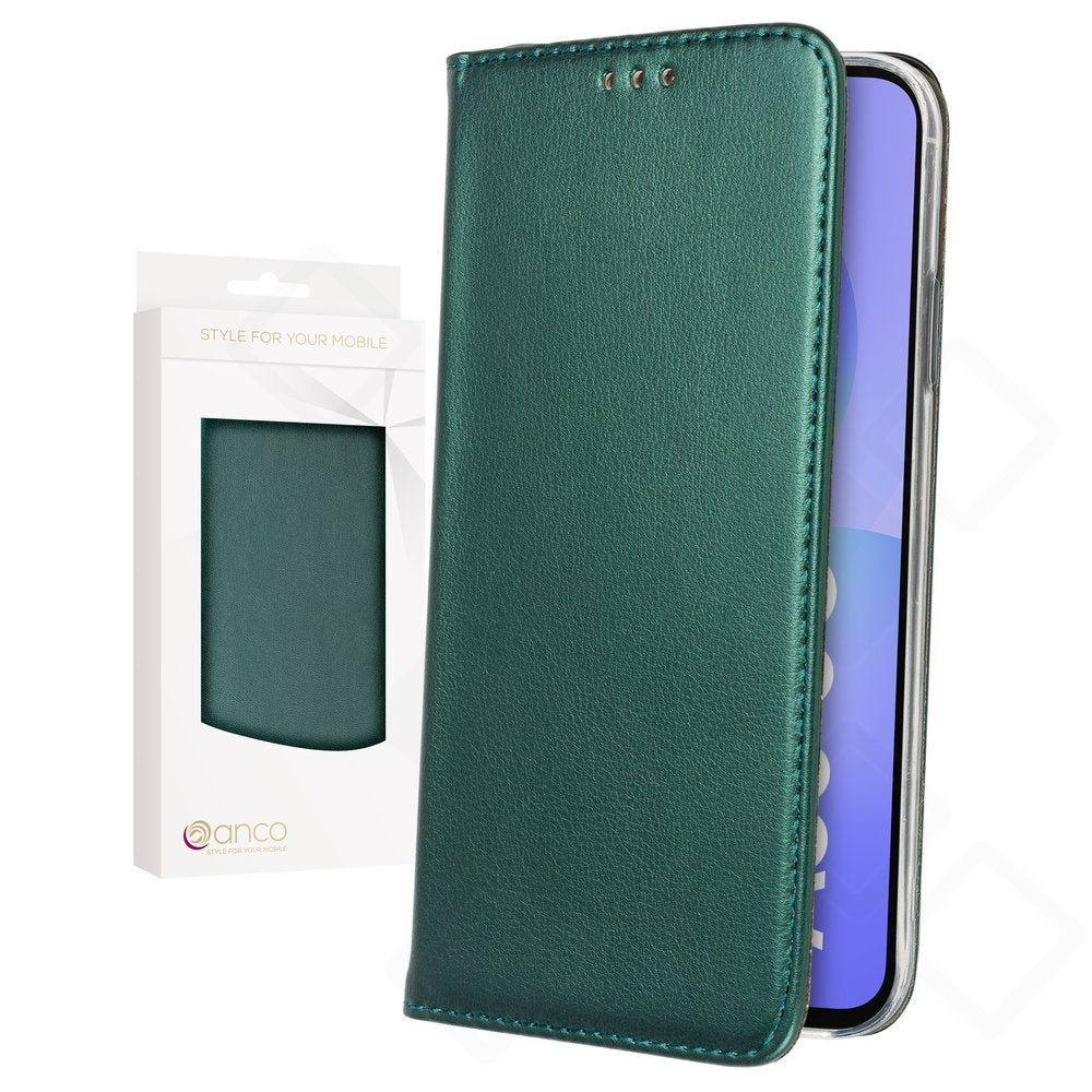 anco Bookcase Basic Magnetic für Samsung Galaxy A36 5G in Dunkelgrün