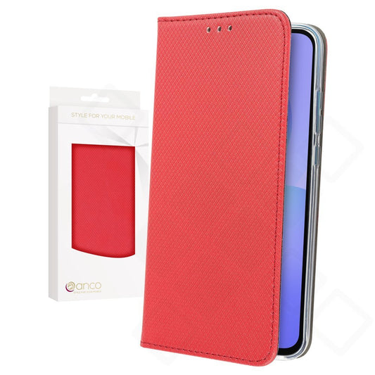 anco Bookcase Basic Magnetic für Samsung Galaxy A36 5G in Rot