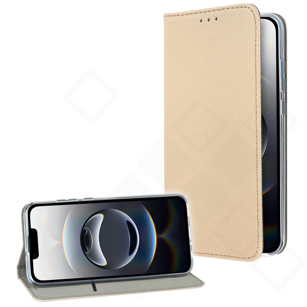 anco Bookcase basic magnetic für Apple iPhone 16e, 17e - gold