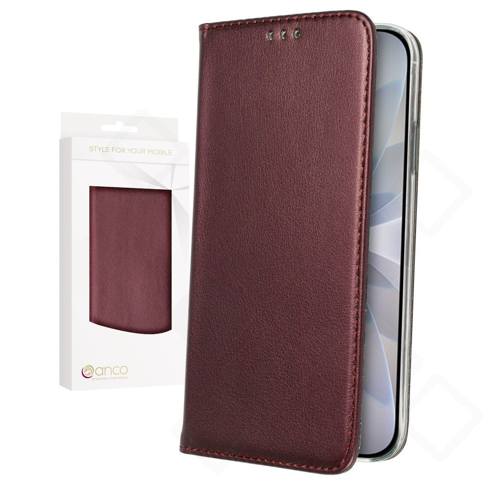 anco Bookcase basic magnetic für Apple iPhone 17, 18 - burgundy